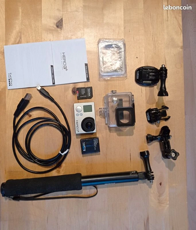 GoPro Hero 3+ Silver Edition + Accessoires 1 GoPro Hero 3+ Silver Edition + Accessoires